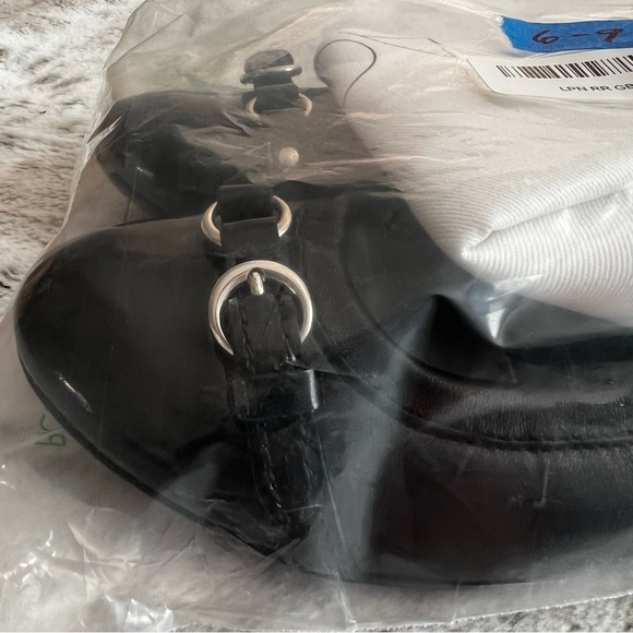 New AGL Monika Leather Ballet Flats Slip-on Black w/ Buckle, sz 35 EU / 5 US - Picture 9 of 12